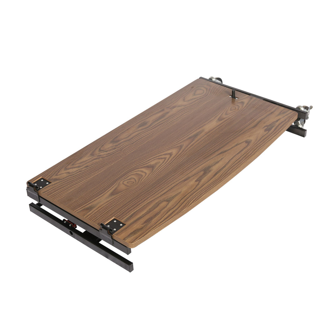 Adjustable, Foldable and Combinable Computer Desk Metal Shelf with Wood Top