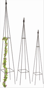 Metal Obelisk for Flowers Iron Wire Trellis For Garden Decoration