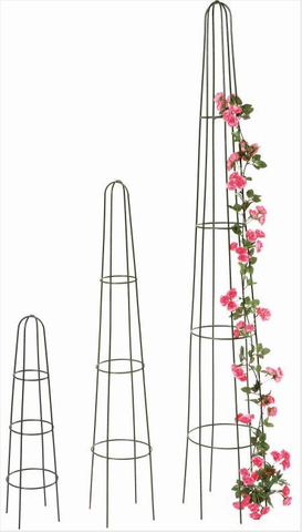 Metal Obelisk for Flowers Iron Wire Trellis Flower Climbing Frame For Plants