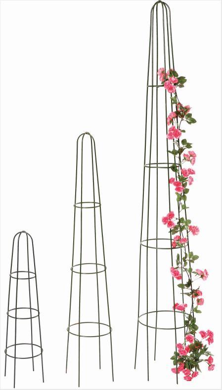 Metal Obelisk for Flowers Iron Wire Trellis Flower Climbing Frame (BS090033)