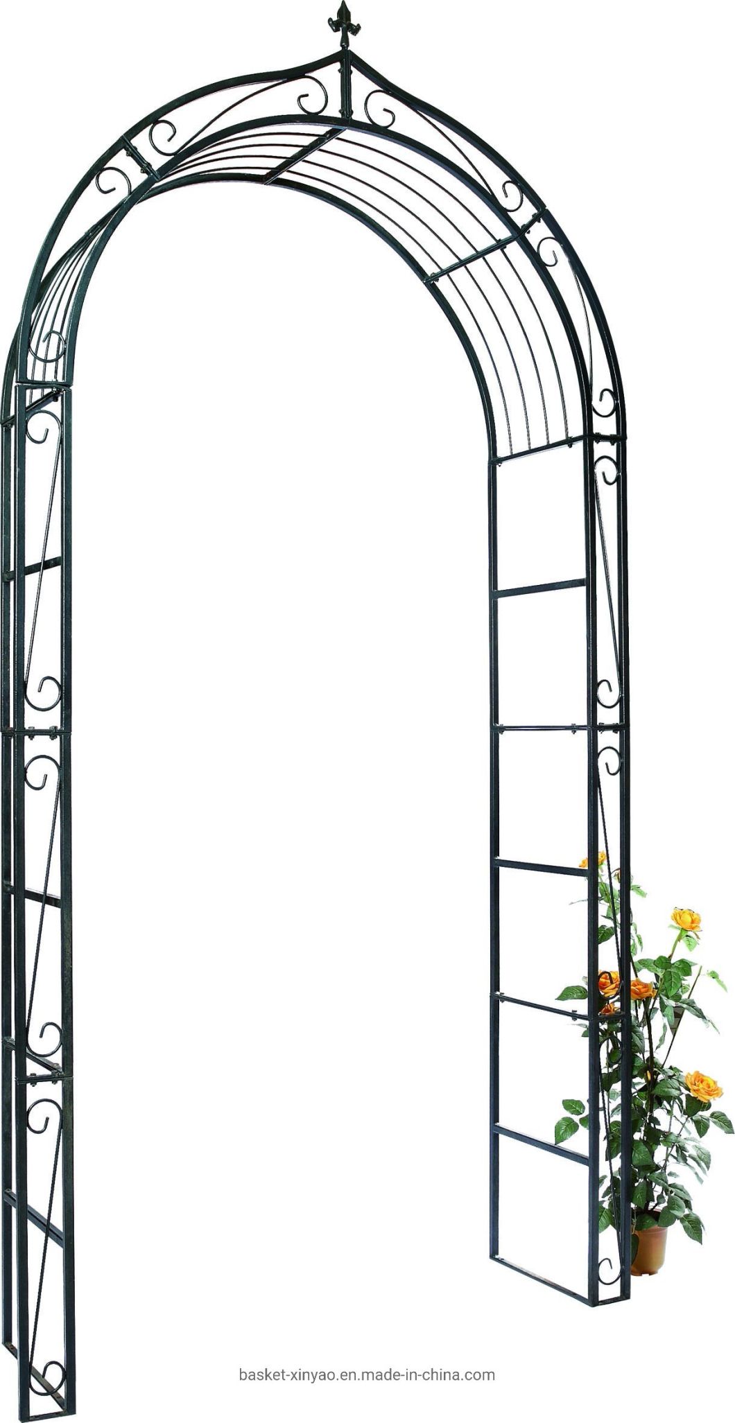 Iron Garden Arches Metal Pergola Wedding Arch (GA090008)