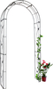 Iron Garden Arches Leaves Garden Arch Metal Pergola 