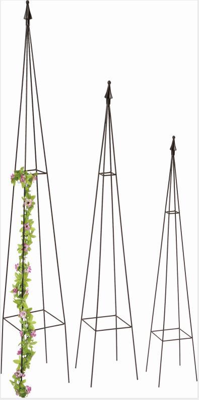 Metal Obelisk for Flowers Iron Wire Trellis (Xy11317/Xy11318/Xy11319)