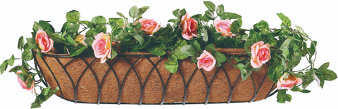 Wrought Iron Wall Planter with Coco Liner Flower Wall Basket (Xy16011/Xy16012/Xy16013)