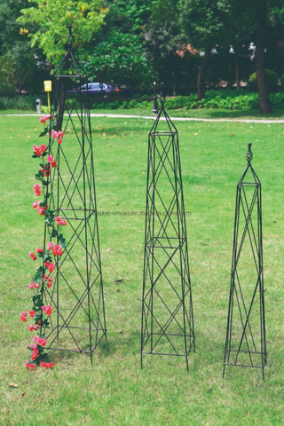 Garden Obelisks Parisian Obelisks Trellis for Flowers