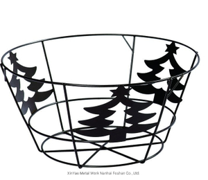 Christmas Type Round Planter Stand metal garden basket for outdoor