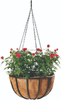 Twisted Iron Wire Hanging Basket with Coco Liner and Chain for outdoor (4 sizes)